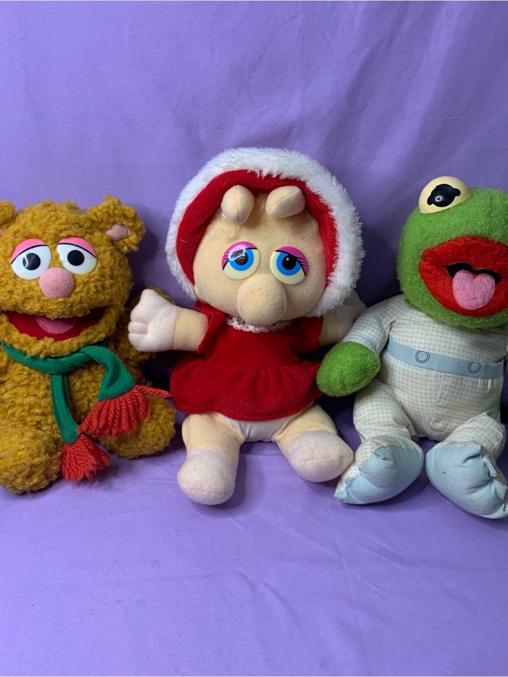 Muppet Babies Ms Piggy Kermit, Fozzy Plush Toy - Classic Kids Toy